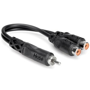 Main product image for Hosa YRA-104 RCA to Dual Female RCA Y-Cable241-9056